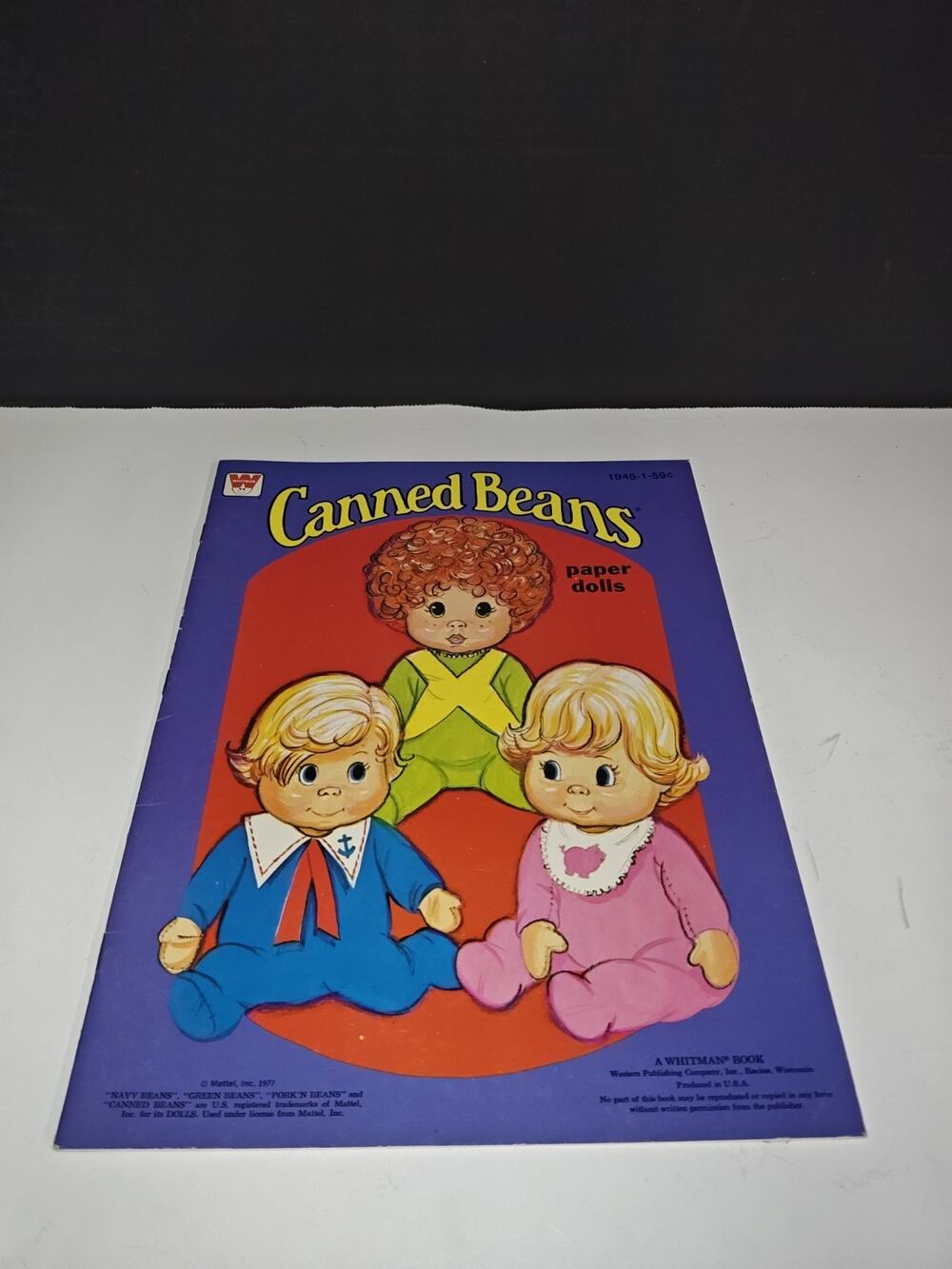 Whitman Canned Beans Paper Dolls Uncut Kids Vintage Collectible Book Mattel 1977